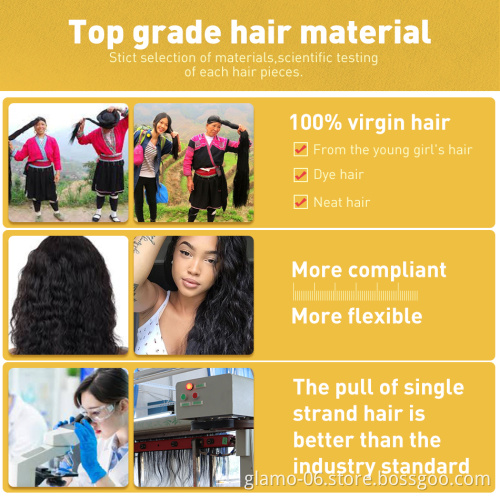 Free Shipping Silky Straight HD Lace Wig Preplucked Bleached Knots Brazilian Human Hair Full Lace Wig